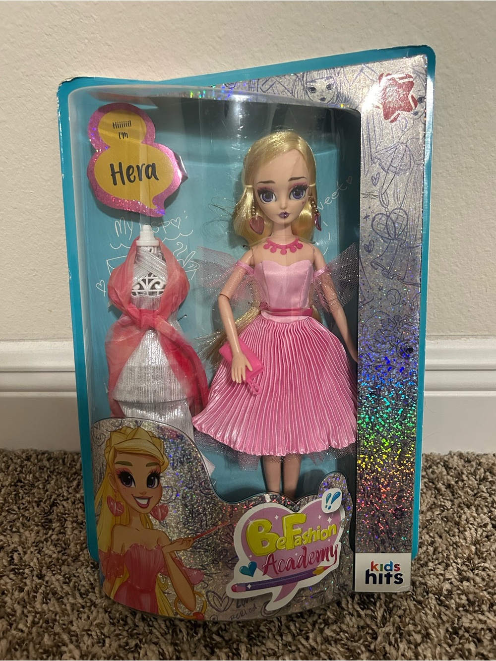 Hera Girls Fashion Doll in Pink Dress - Kids Toys
